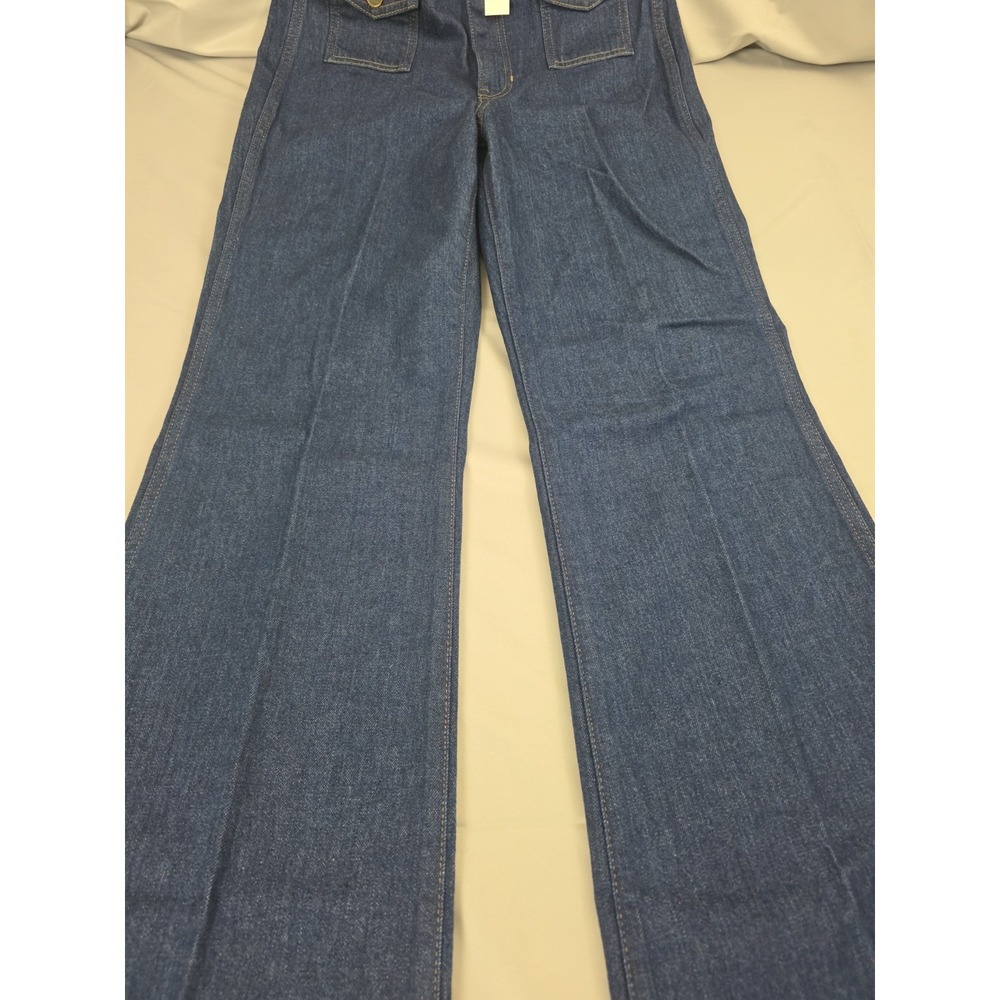 J.Crew Vintage Flare Jean With Flap Pockets CN350 Rinse Wash NWT Women's 28Tall - Picture 5 of 16